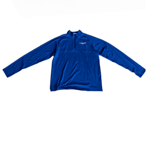 2023 Men's Long Sleeve Quarter Zip - Blue
