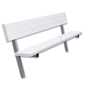 Player Bench with Seat Back - 21 ft. - In-Ground  (Powder Coated)