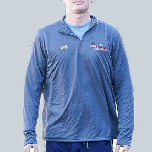 Men's UA Team Tech Long Sleeve 1/4 Zip - Dark Grey